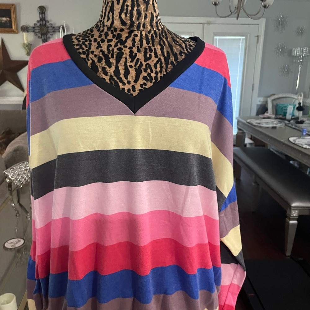 Fantastic Fawn Multicolor V-Neck Sweater